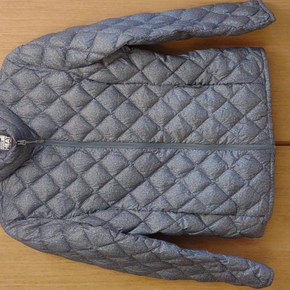 32 Degrees Heat SZ M Gray Full Zip Quilted Puffer Jacket - Picture 4 of 9
